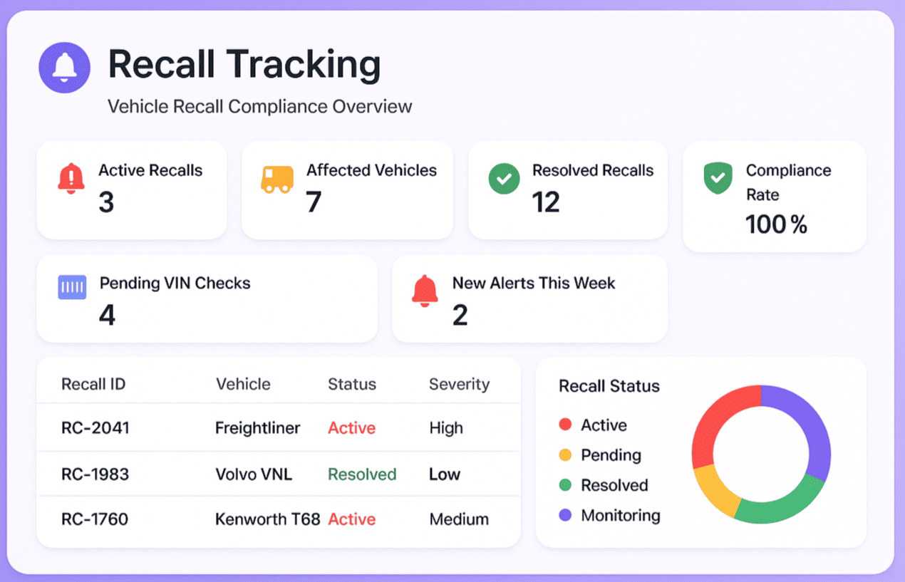 Recall Dashboard